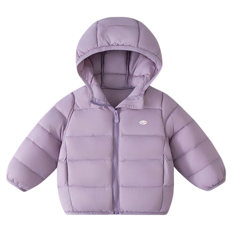 ELLE baby宝宝羽绒服2025新款冬季男童女童轻薄白鸭绒保暖外套