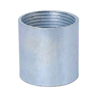 加厚焊接内丝碳钢双头丝牙无缝双头钢束接头46分熟铁加长镀锌管箍