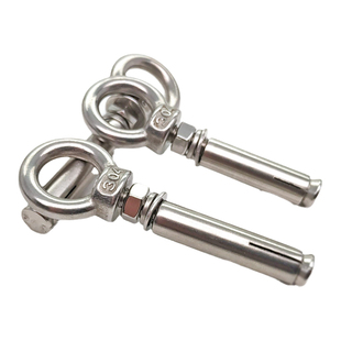 304不锈钢膨胀螺丝M6M8M10M12带环挂钩带圈加长能吊环膨胀螺栓