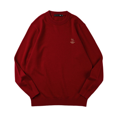 HLA/海澜之家贺岁红色毛衣打底衫