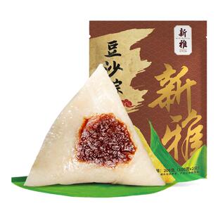 新雅粽子豆沙馅2只真空散装粽子红豆细沙甜粽早餐端午手工粽团购