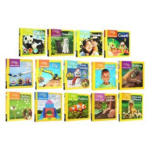 【100选4】Look and Learn 国家地理纸板书 National Geographic Little Kids 幼儿版百科启蒙 全彩版动物生活科技绘本 英文原版