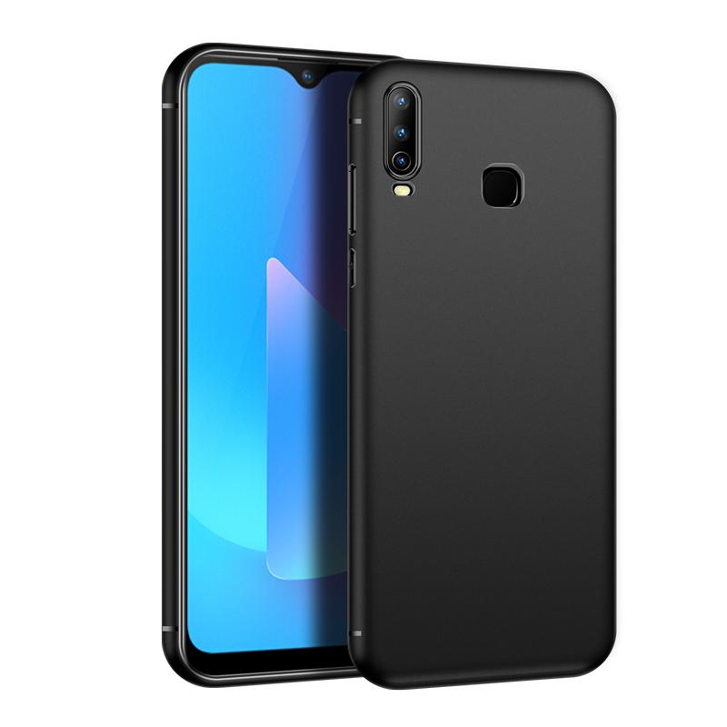适用vivoY3手机壳vivoy3s硅胶vivo y3s磨砂全包边软壳viv0丫3标准版vivi简约男士女生款保护套黑色抗指纹外壳