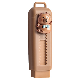 卡皮巴拉推拉橡皮擦小学生专用2B无碎屑不留痕推动按动橡皮皮擦可换替芯象皮擦头一年级儿童擦的干净学习文具