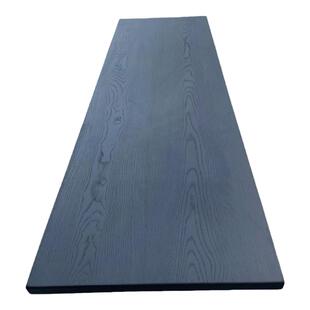 碳化白蜡原木实木桌面大板侘寂风榆木转角书桌工作台黑色吧台定制