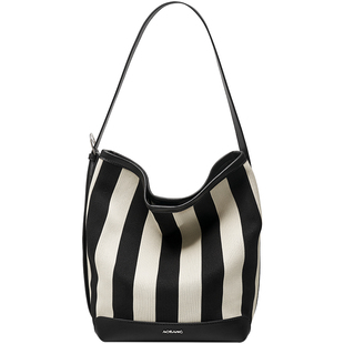 奥康水桶包女式2026新款包包大容量单肩包hobo斜挎包慵懒风通勤包