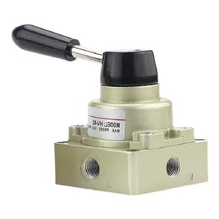 气动气缸控制转向手扳阀手动阀手转阀HV-02-03-04三位四通换向阀