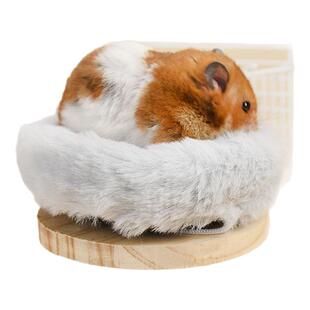 仓鼠站台棉窝过冬小宠休息用品金丝熊专用圆盘棉窝保暖休息睡窝