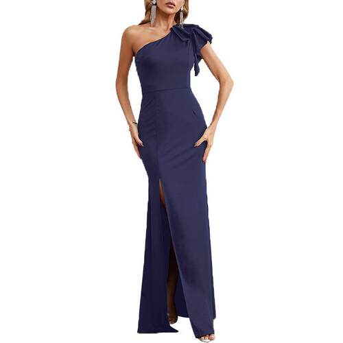 N 18209 One Shoulder Cocktail Party Dress 单肩伴娘连衣裙