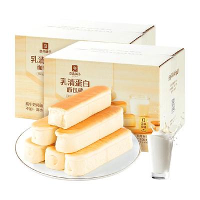 良品铺子乳清蛋白面包500g×2箱