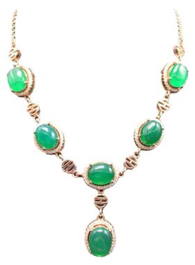 椭圆8*10手工镶嵌配饰吊坠空托