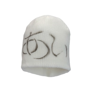 WORLDWIDE/日系y2k辣妹亚文化日文字母针织帽街头复古毛线帽冷帽