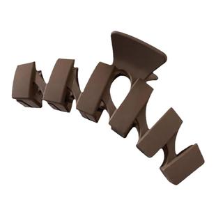 黑色法式抓夹女秋冬新款13cm大号发夹女后脑勺盘发高端鲨鱼夹发抓