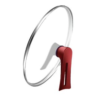 铿锵锅盖家用玻璃盖32cm炒锅蒸锅奶锅耐高温防爆万能通用透明盖