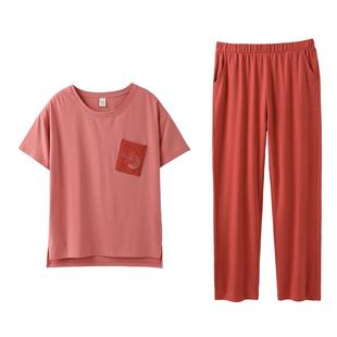 睡衣女夏季纯棉短袖长裤2026年新款全棉薄款夏天高级感半袖家居服