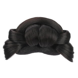 儿童汉服假发女童古风头饰古装全发丝宋制发髻头顶盘发垫发包造型