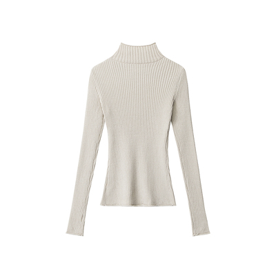 F383高领修身显瘦毛衣