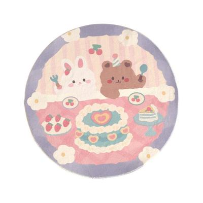 momosrug奶油风毛绒卧室房间地毯