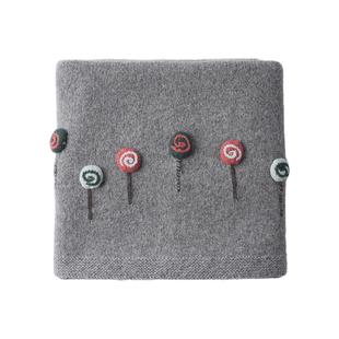 回归线 悸动棒棒糖提花羊毛毯子diy手工编织毛线毯材料包送教程