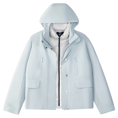 赵露思同款FILA FUSION斐乐潮牌羽绒服两件套女2025冬季保暖外套