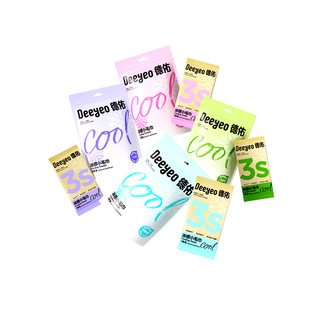 德佑一次性运动毛巾冰感户外便捷款清凉提神湿巾薄荷冷感降温冰巾