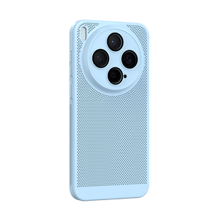 适用vivo x300手机壳网孔散热x200s磨砂全包硬x100s超薄新款pro精孔镜头膜高级透气mini男女抗指纹夏天保护套
