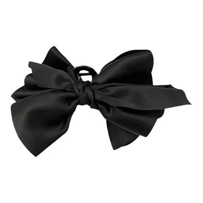 大蝴蝶结很显头~缎面精致发抓