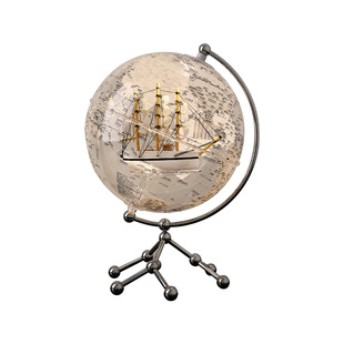 透明地球仪摆件客厅轻奢高档家居电视柜玄关入户饰品乔迁新居礼物