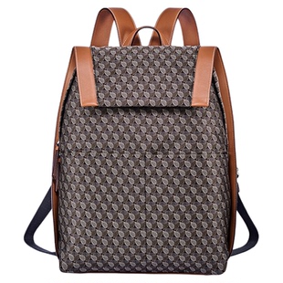 DISSONA迪桑娜包包女 幸运锦囊老花旅行双肩包大容量通勤双肩背包