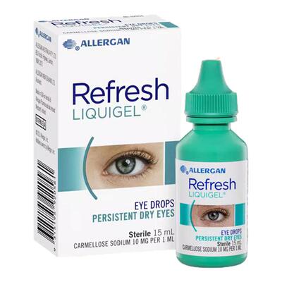 新西兰药房Refresh滴眼液凝胶型长效保湿人工泪液重度干眼症滋润