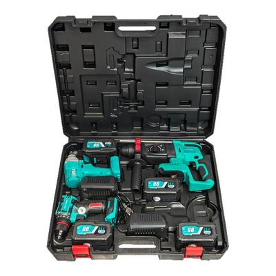 锂电电锤角磨机扳手电钻无刷四件套电动工具套装正品适配大艺电池