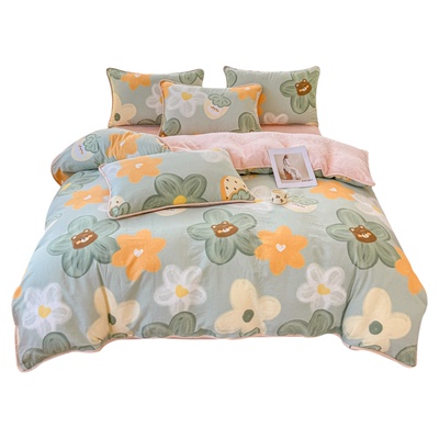 热销TOP榜1ab面被套单件珊瑚绒