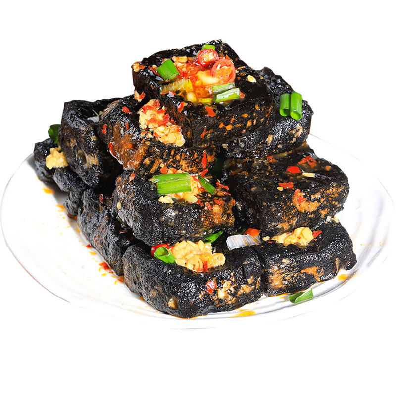 湘宸长沙臭豆腐生胚经典小吃黑色