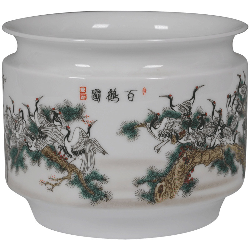 景德镇陶瓷器花瓶客厅摆件现代