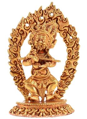 尼泊尔摆件手工铜鎏金
