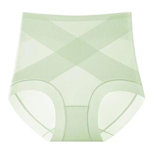 猫人冰丝无痕高腰内裤女士超薄收腹提臀夏薄款女生三角裤2026新款