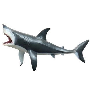 海洋动物玩具仿真动物生物模型大鲨鱼玩具海豚海龟海象送收纳盒