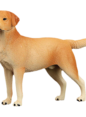 童德黄色拉布拉多犬PVC玩具