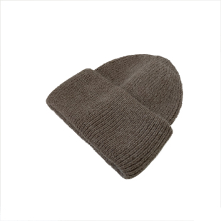 舒适至上~温暖双层卷边韩版百搭兔毛针织毛线帽子女冬加厚保暖帽