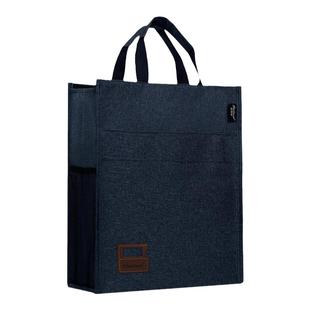 百利文H140竖式手提袋牛津布手提包拎书袋书包学生补习袋帆布包大容量公文包美术袋会议文件收纳袋上班通勤包