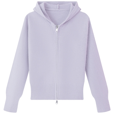 慕兔连帽针织开衫外套