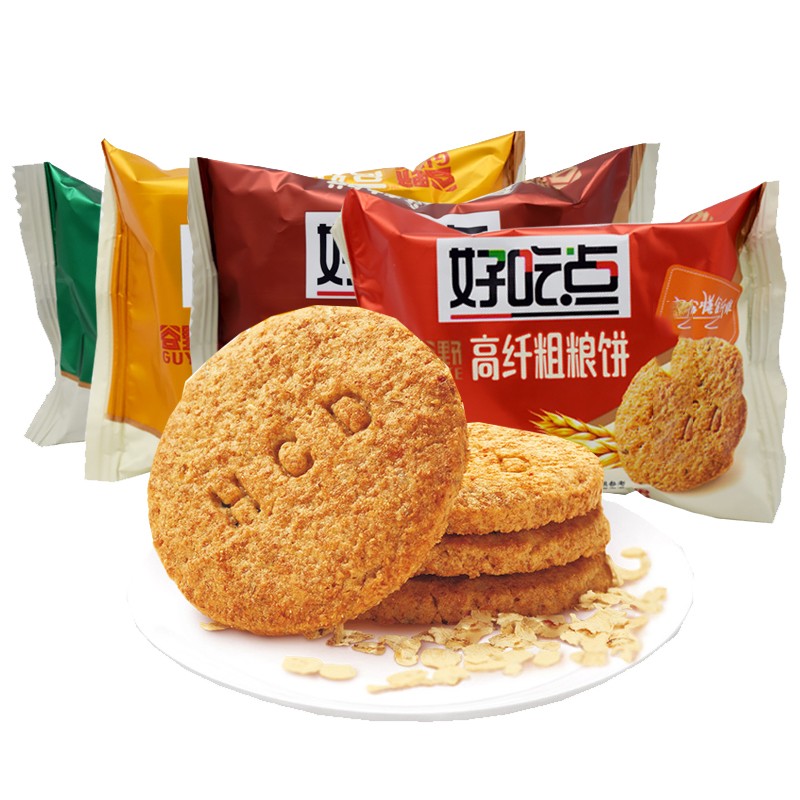 达利园好吃点高纤饼干粗粮饼蔬菜饼消化饼煎麸饼休闲零食消饼干