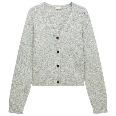 OCHIRLY欧时力V领落肩针织外套