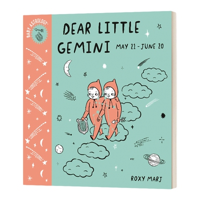 英文原版绘本 Baby Astrology Dear Little Gemini 亲爱的双子座 低幼亲子星座科普绘本 英文版 进口英语原版书籍儿童全英语书