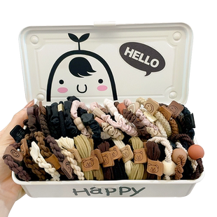 高马尾发绳发圈头绳女生2026新款高弹力橡皮筋扎头发成人皮套头饰