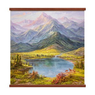 福居宝地山水画客厅装饰画沙发背景墙挂画现代简约餐厅风景画壁画