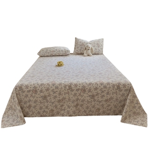 夏季A类双层纱床单单件学生宿舍单人非全棉纯棉2025新款儿童被单