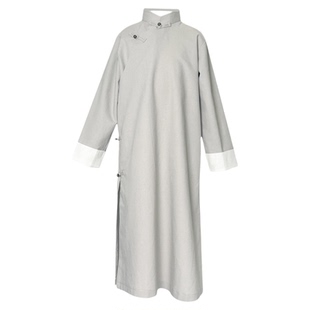 特价|兴业堂棉麻相声大褂 儿童长衫民国风男童中式春秋演出服