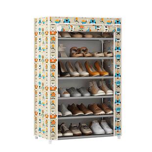 简易鞋架门口家用多层鞋柜省空间宿舍出租房遮阳帘防尘罩爆款2024
