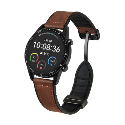 学长家疯马皮磁吸扣表带高级感